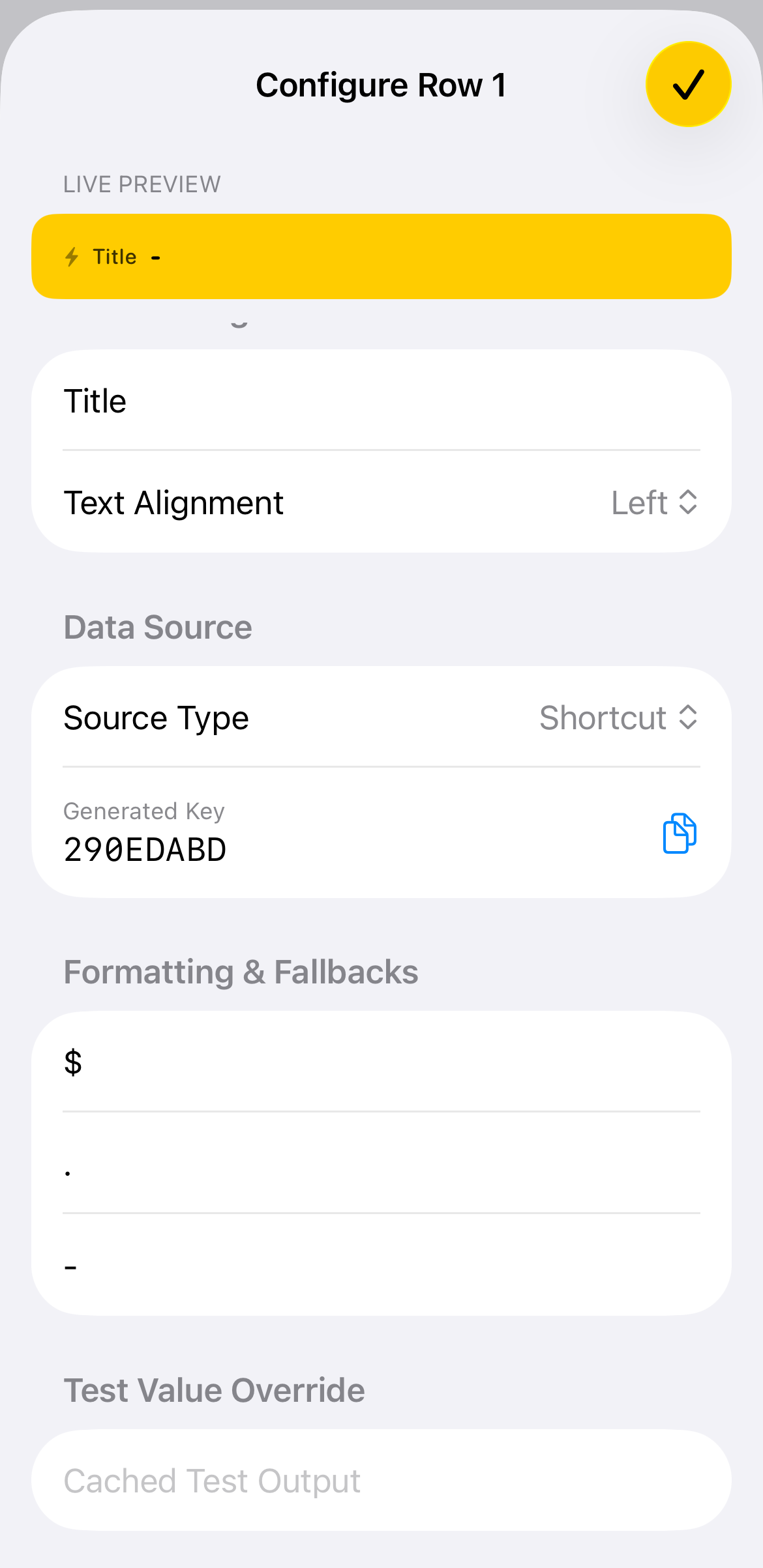 Setting a custom dash placeholder for missing data values